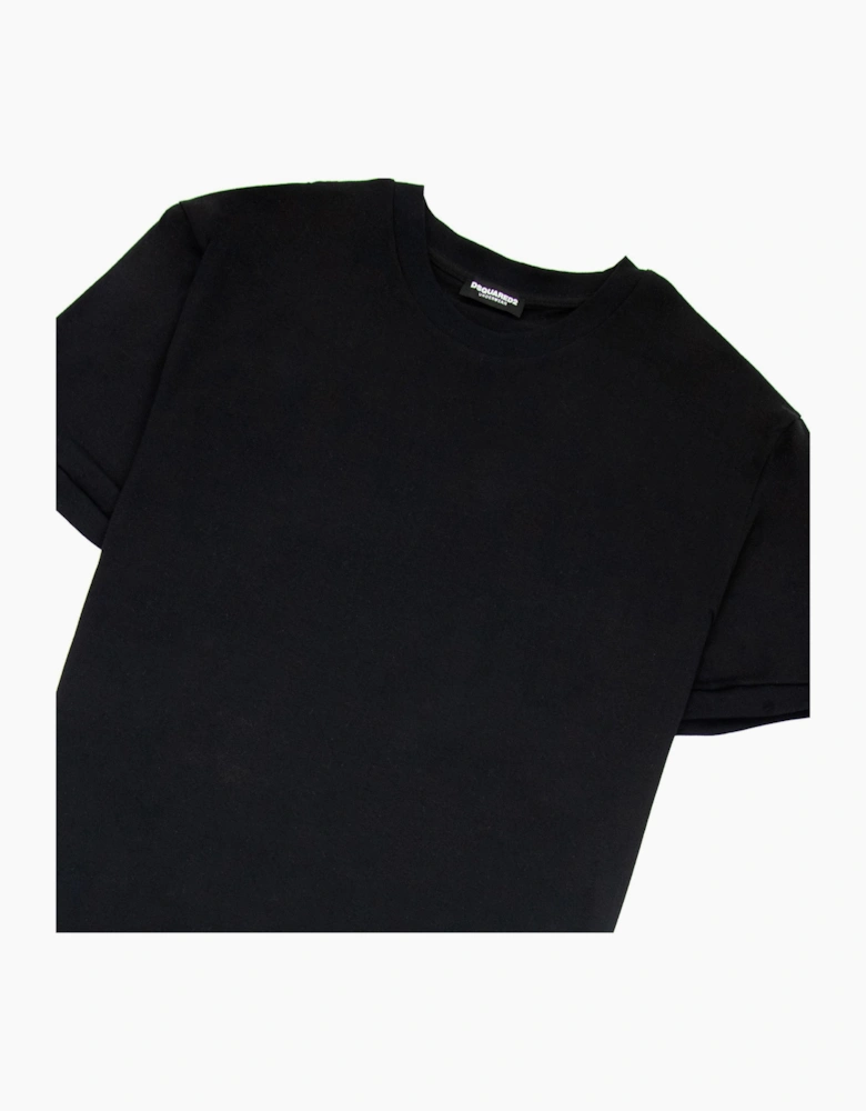Dsquared2 Small Logo Plain T Shirt Black