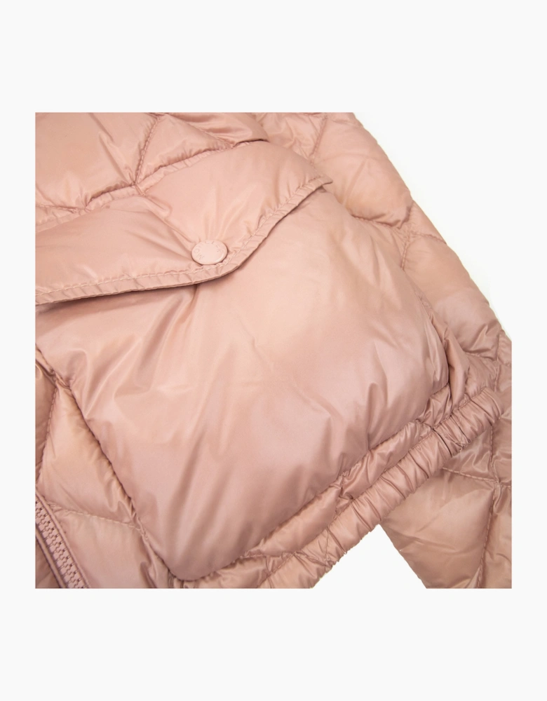 Moncler Women Binic Short Down Jacket Light Pink 510