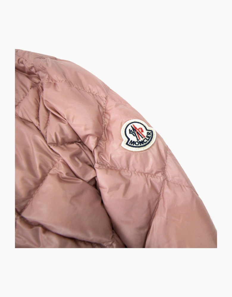 Moncler Women Binic Short Down Jacket Light Pink 510