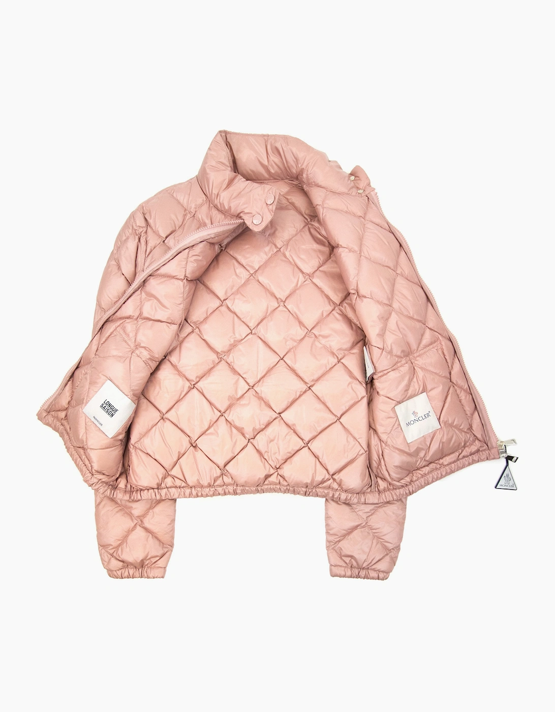 Moncler Women Binic Short Down Jacket Light Pink 510
