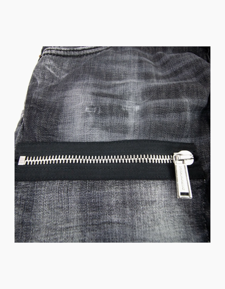Dsquared2 Black Knee Patch Cool Guy Jean Black