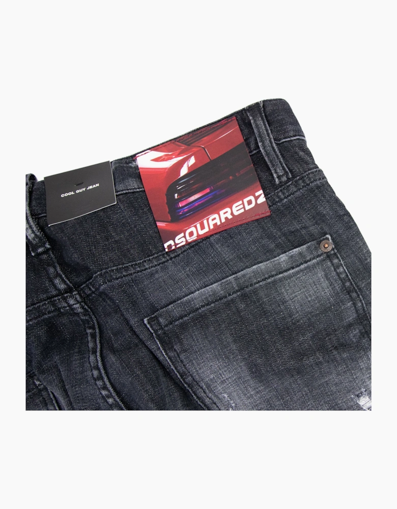 Dsquared2 Black Knee Patch Cool Guy Jean Black