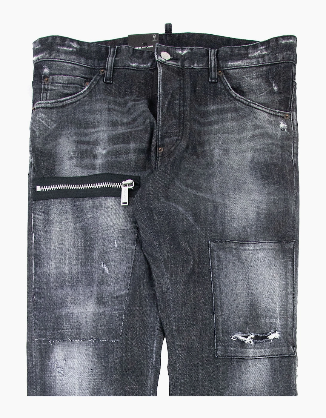 Dsquared2 Black Knee Patch Cool Guy Jean Black