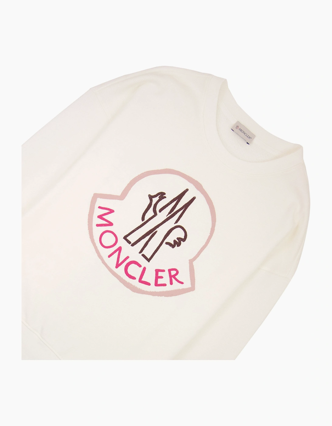 Moncler Women Logo Sweatshirt Off White 032