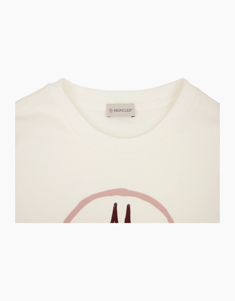 Moncler Women Logo Sweatshirt Off White 032