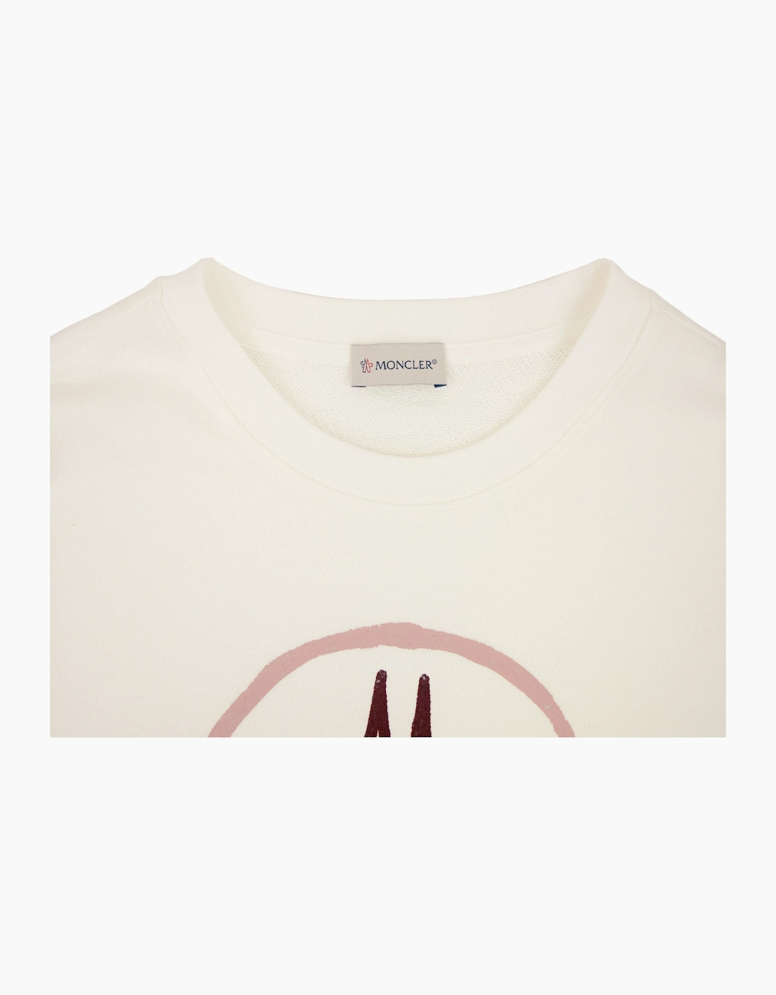 Moncler Women Logo Sweatshirt Off White 032