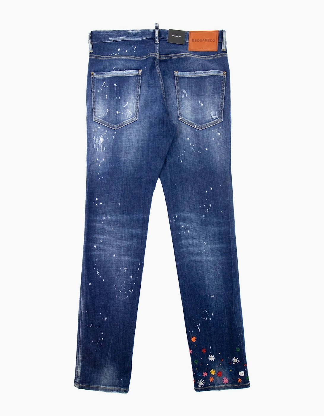 Dsquared2 Medium Patch Broken Wash Roadie Jeans Denim 470