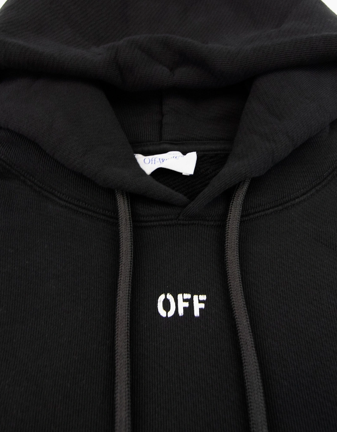 Off White Dbl Moon Arrow Skate Hoodie Black/white