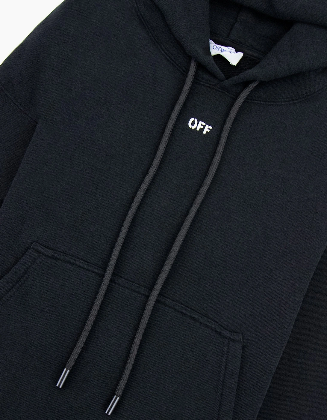 Off White Dbl Moon Arrow Skate Hoodie Black/white