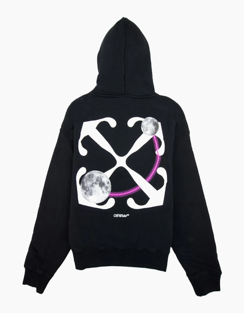 Off White Dbl Moon Arrow Skate Hoodie Black/white