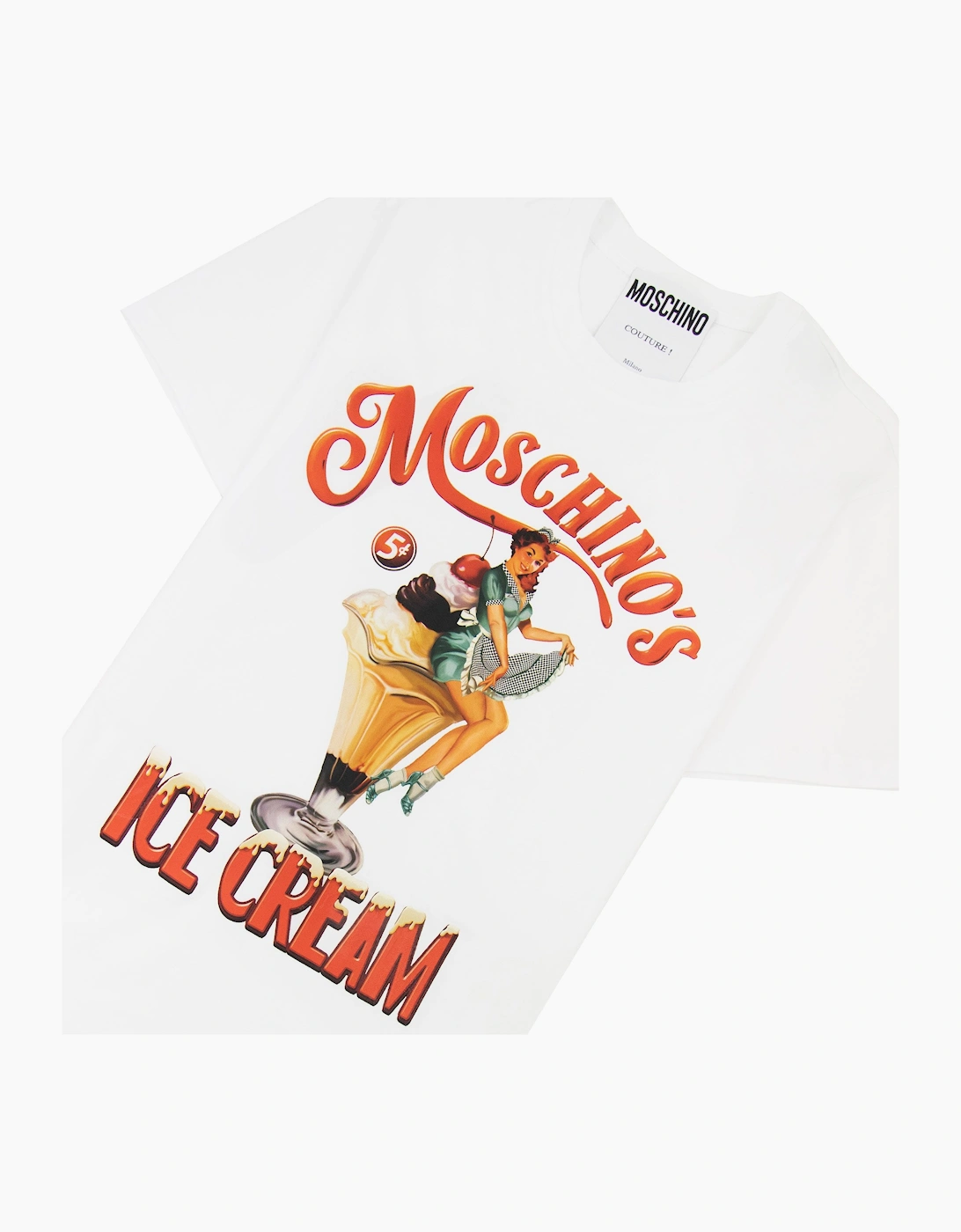 Moschino Couture Moschino Ice Cream T-shirt White