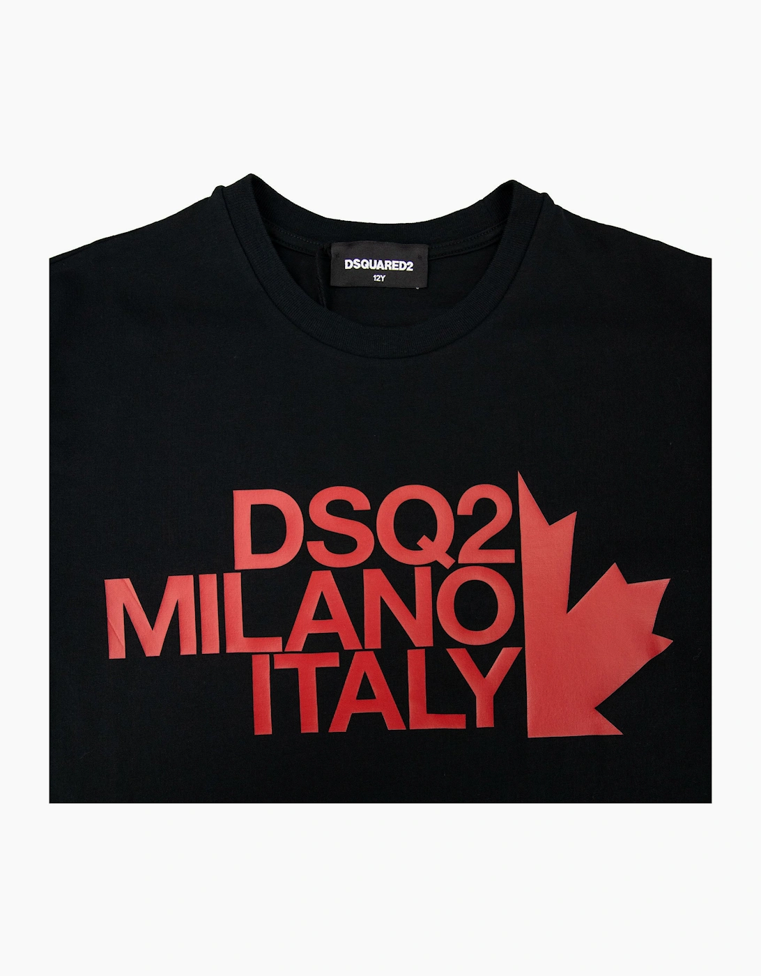 Dsquared2 Kids DSQ2 Milano Italy Tshirt Black