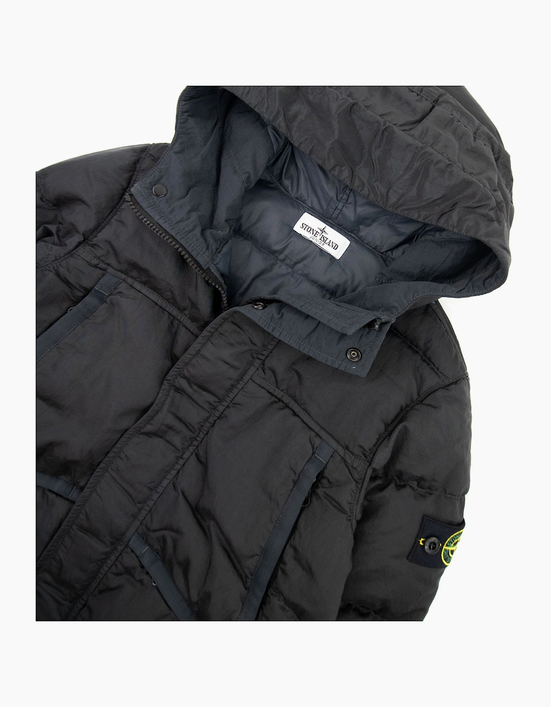 Stone Island Junior 40735 Regenerated Nylon Metal In Econyl Jacket Charcoal V0065