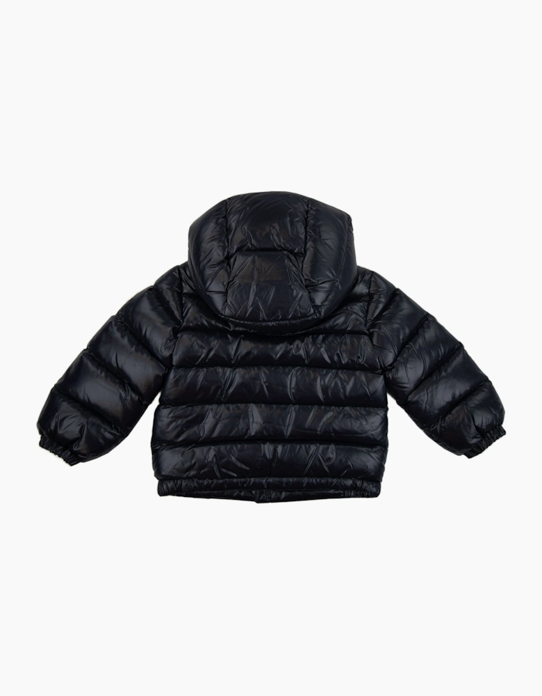 Moncler Junior New Aubert Hooded Down Jacket Navy 742