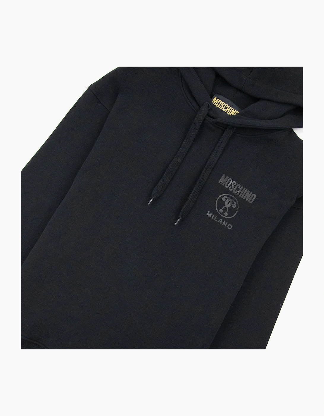 Moschino Couture Double Question Hoodied Sweatshirt Black 0555
