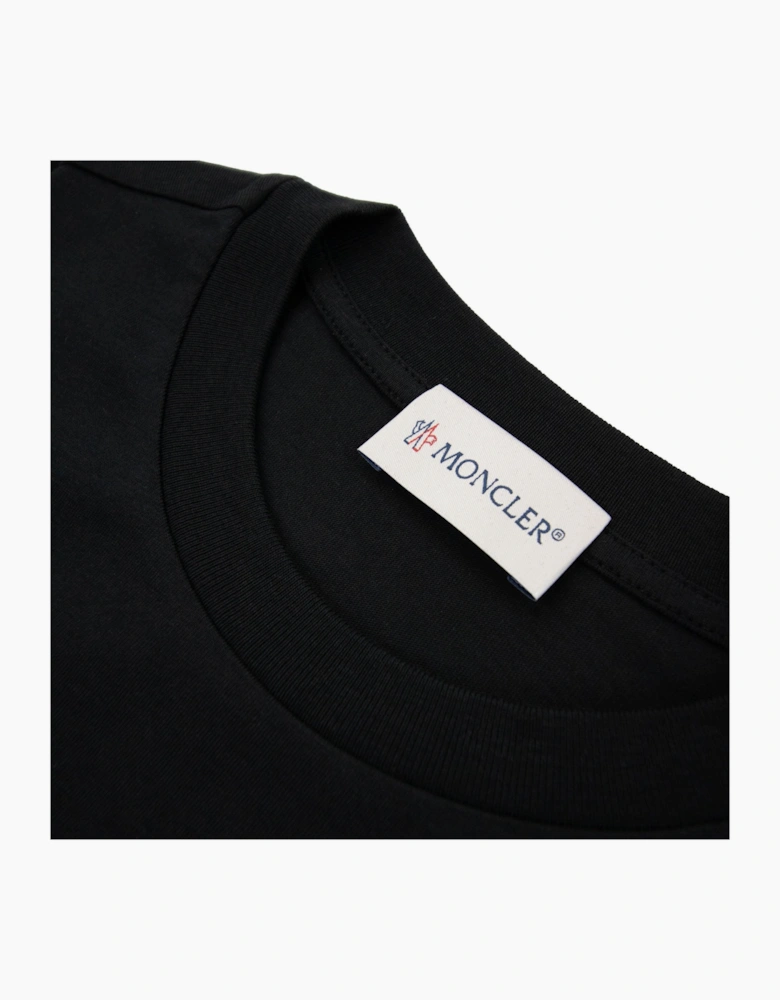 Moncler Junior Logo Cotton T-shirt Black 999