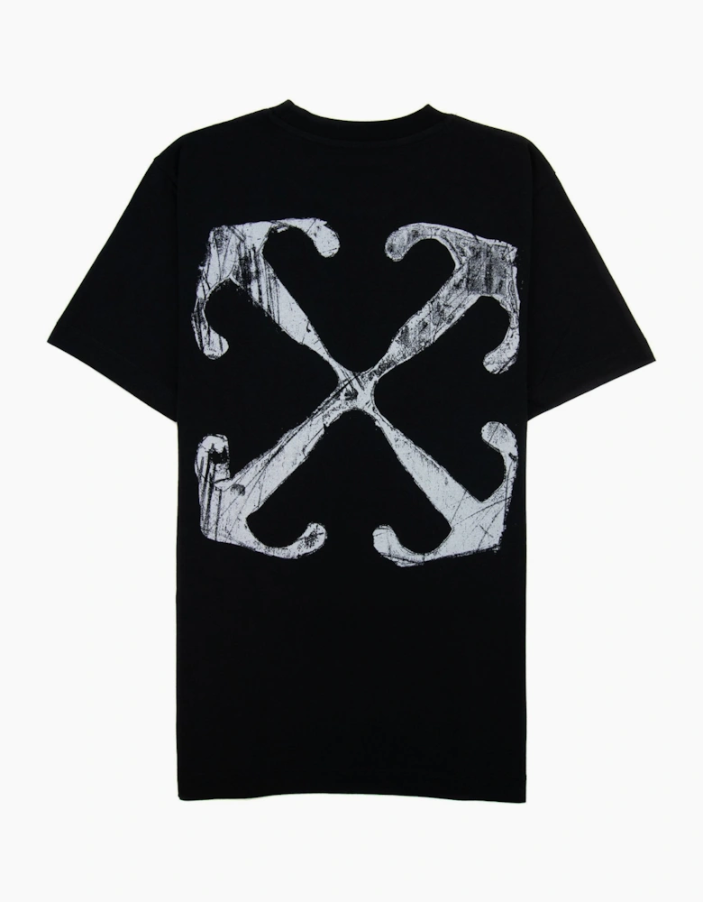 Off White Scratch Arrow Slim S/s T Shirt Black/white