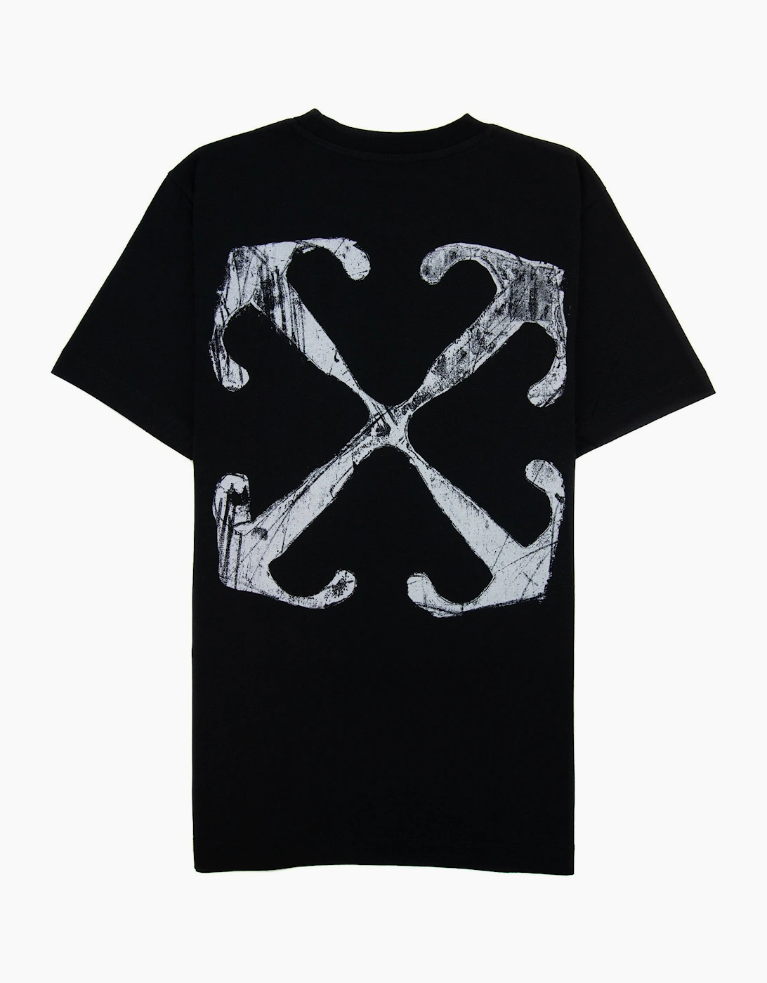 Off White Scratch Arrow Slim S/s T Shirt Black/white