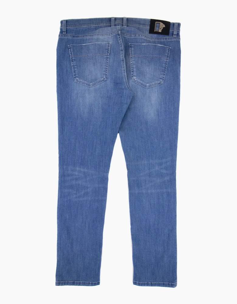 Versace Collection Medusa Band Casual Jeans Denim Blue