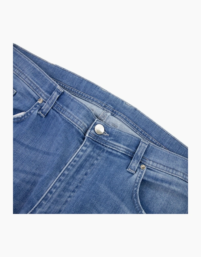 Versace Collection Medusa Band Casual Jeans Denim Blue