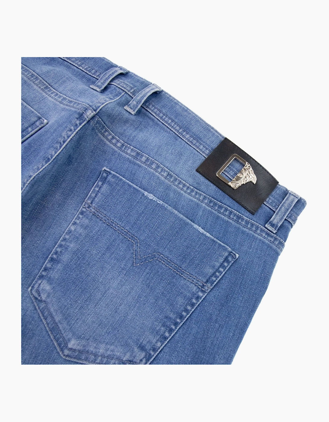 Versace Collection Medusa Band Casual Jeans Denim Blue