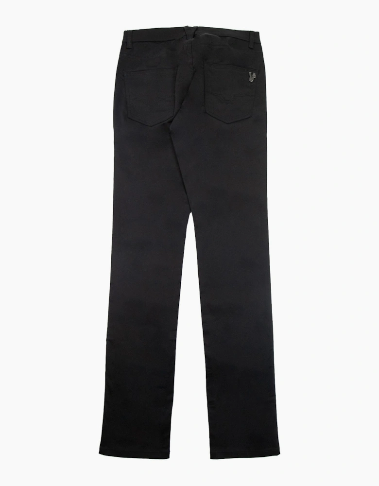Versace Jeans Raso Tiger Metal Logo Jean Black