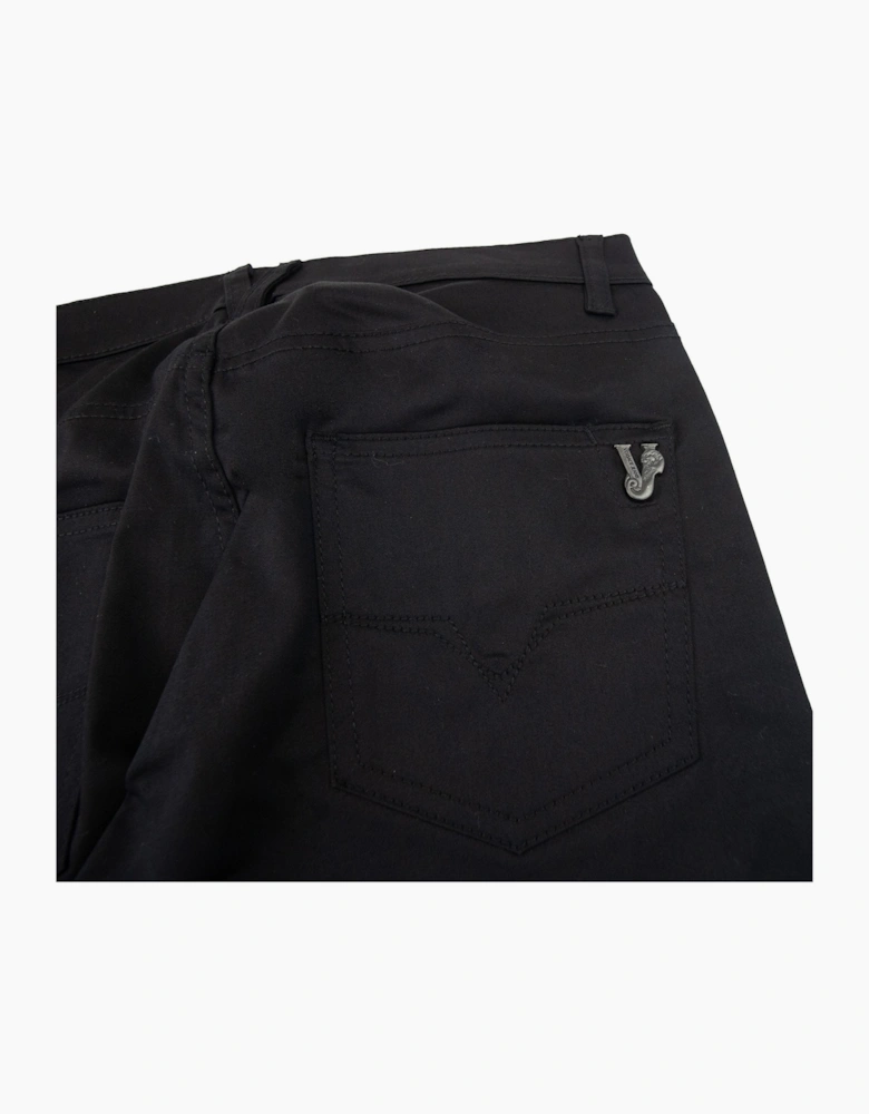 Versace Jeans Raso Tiger Metal Logo Jean Black