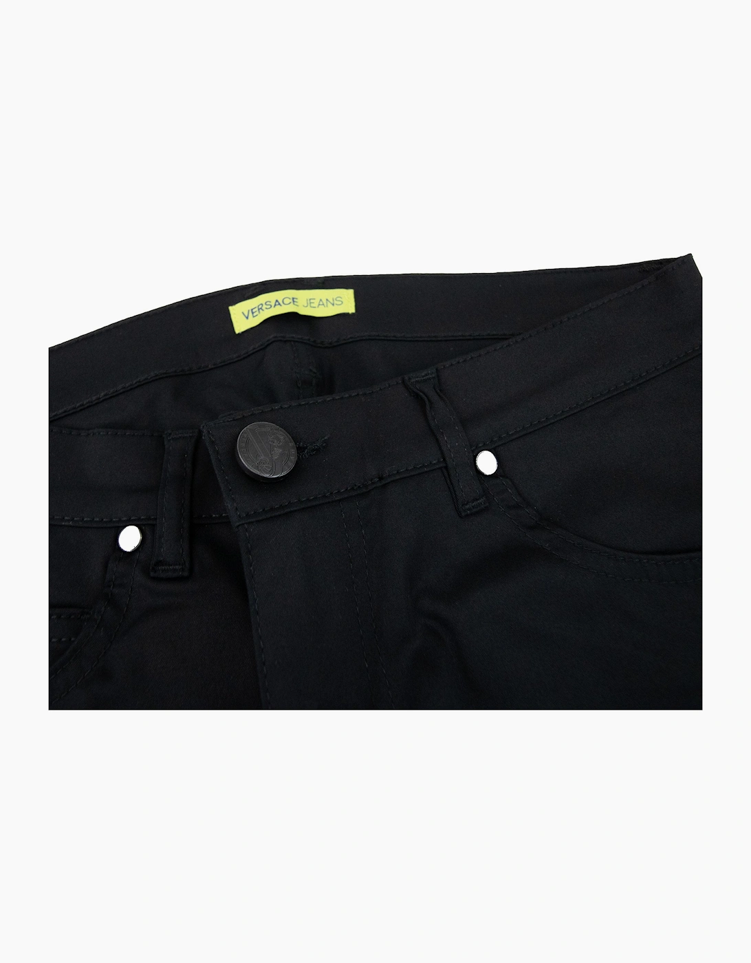 Versace Jeans Raso Tiger Metal Logo Jean Black