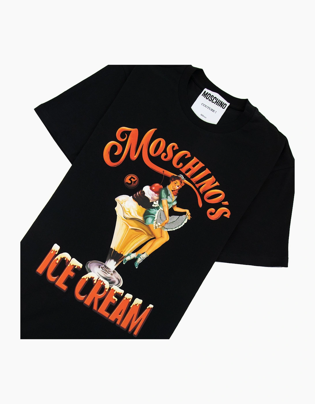 Moschino Couture Moschino Ice Cream T-shirt Black