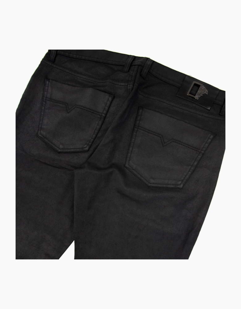 Versace Collection Shiny Material Casual Denim Jean Black