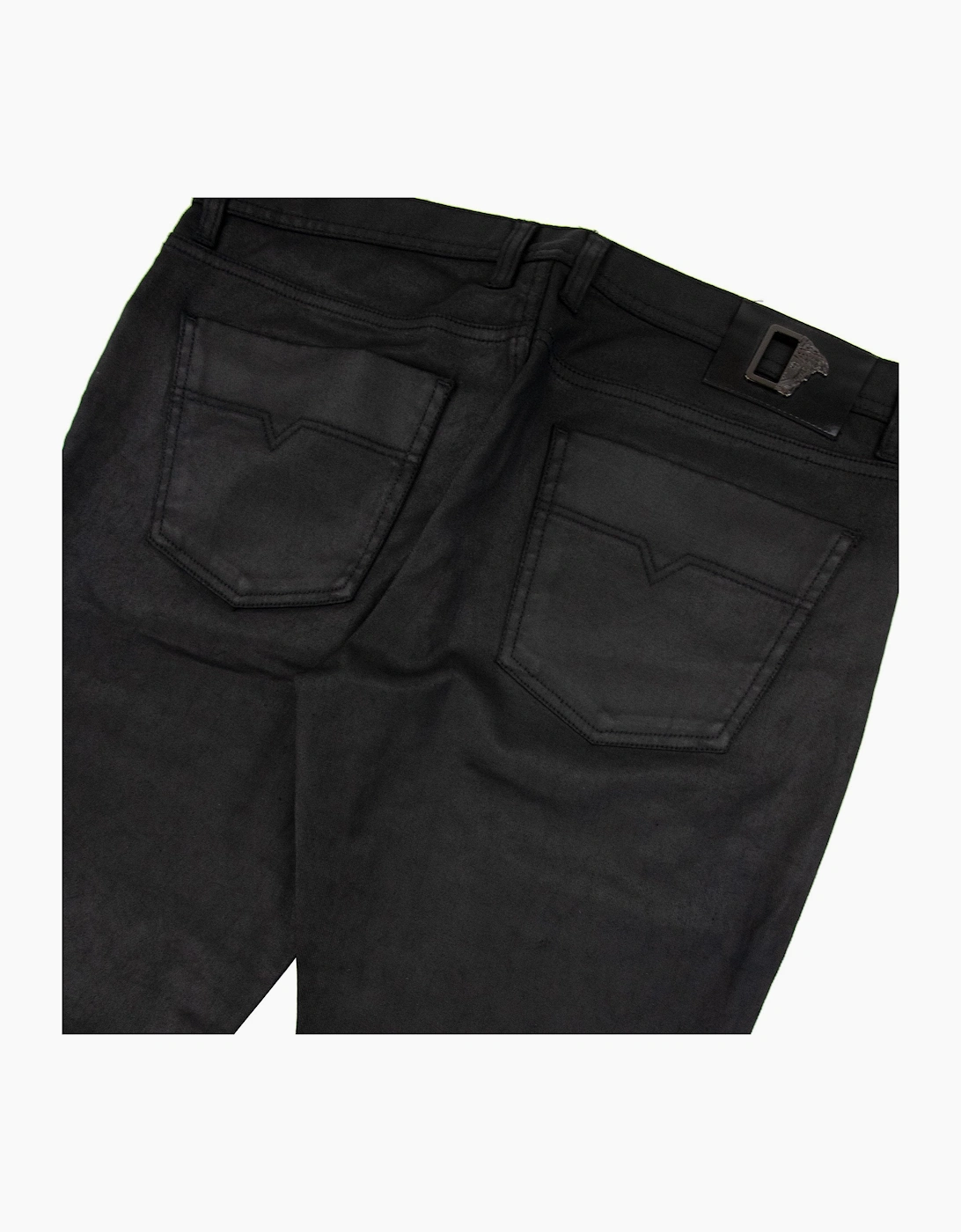 Versace Collection Shiny Material Casual Denim Jean Black