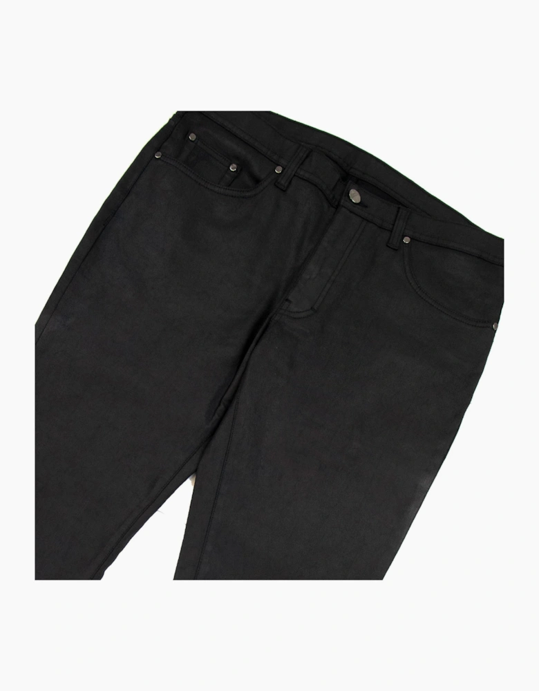 Versace Collection Shiny Material Casual Denim Jean Black