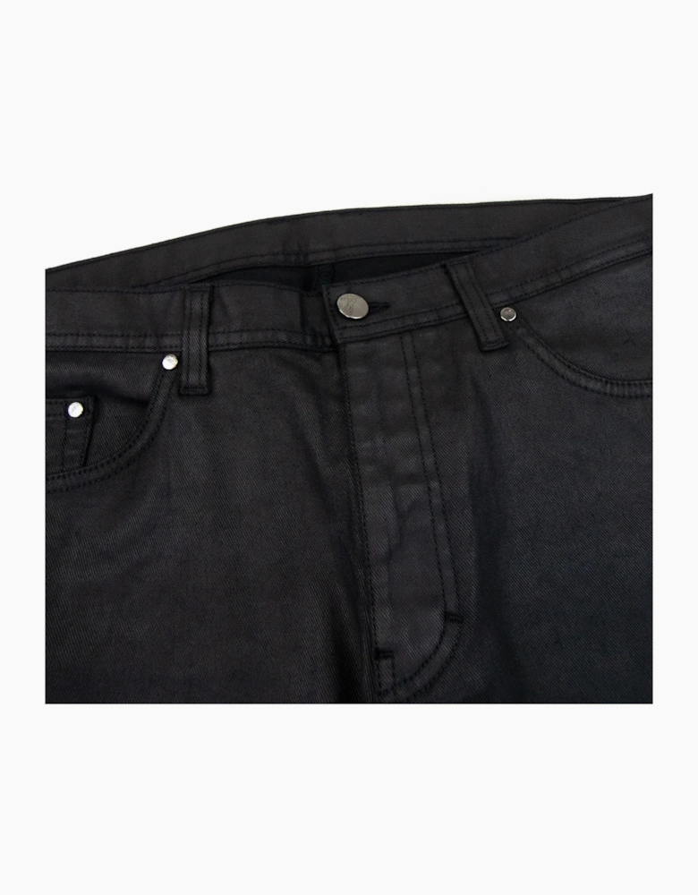 Versace Collection Shiny Material Casual Denim Jean Black