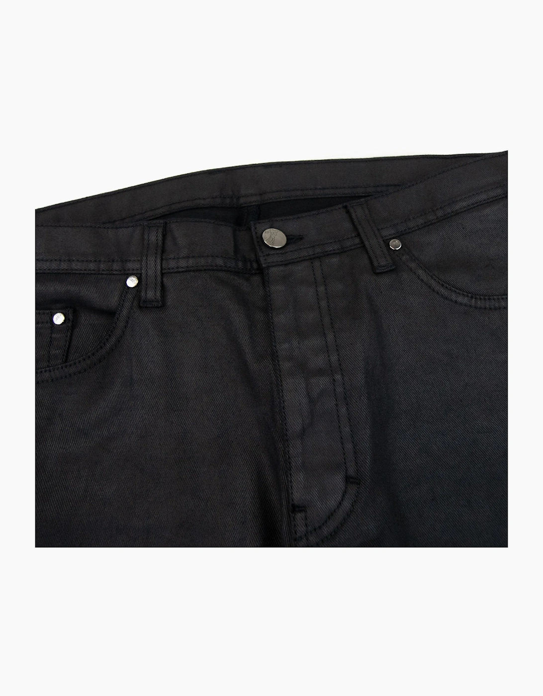 Versace Collection Shiny Material Casual Denim Jean Black