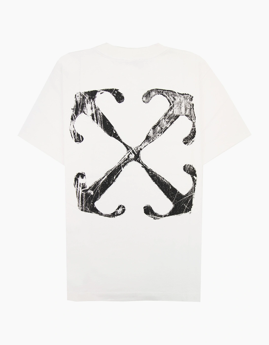 Off White Scratch Arrow Slim S/s T Shirt White/black