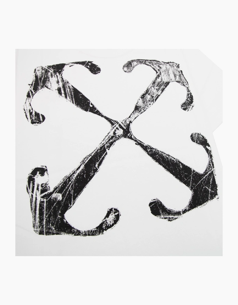 Off White Scratch Arrow Slim S/s T Shirt White/black