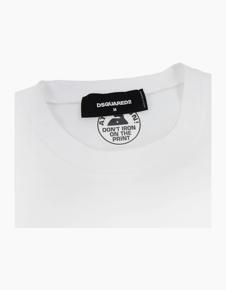Dsquared2 Logo Super Crew T Shirt White 100