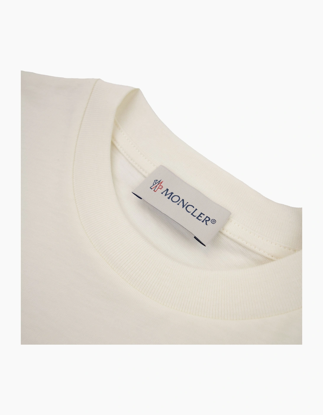 Moncler Junior Logo Jersey T-shirt White 034