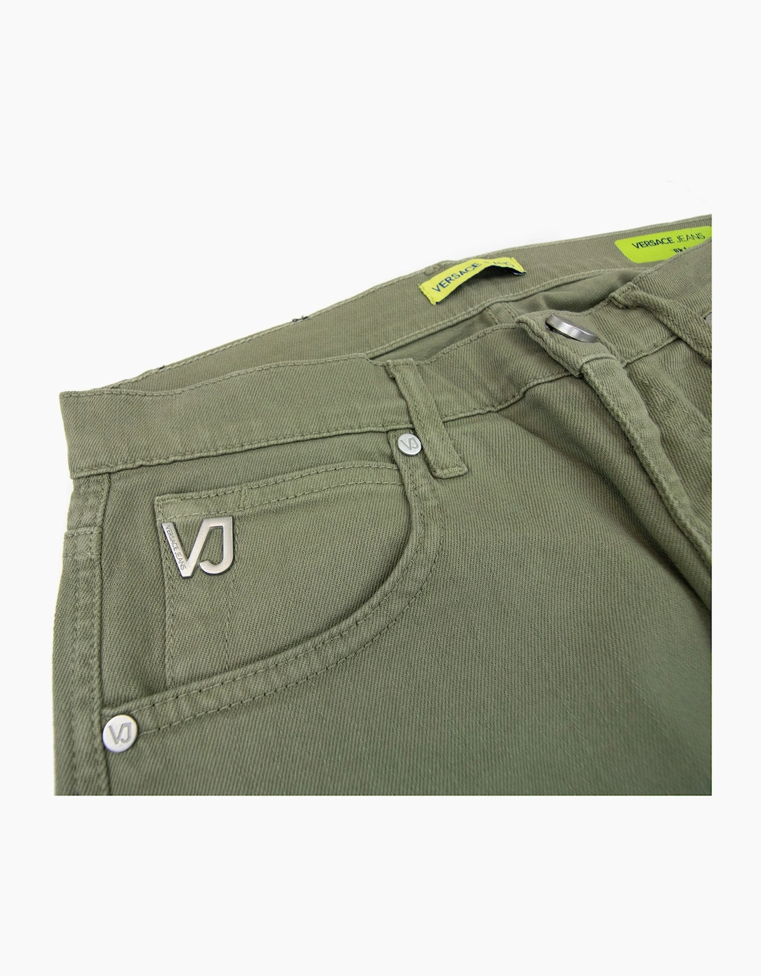 Versace Jeans Vj 5 Pocket Stretch Slim Fit Jean Khaki