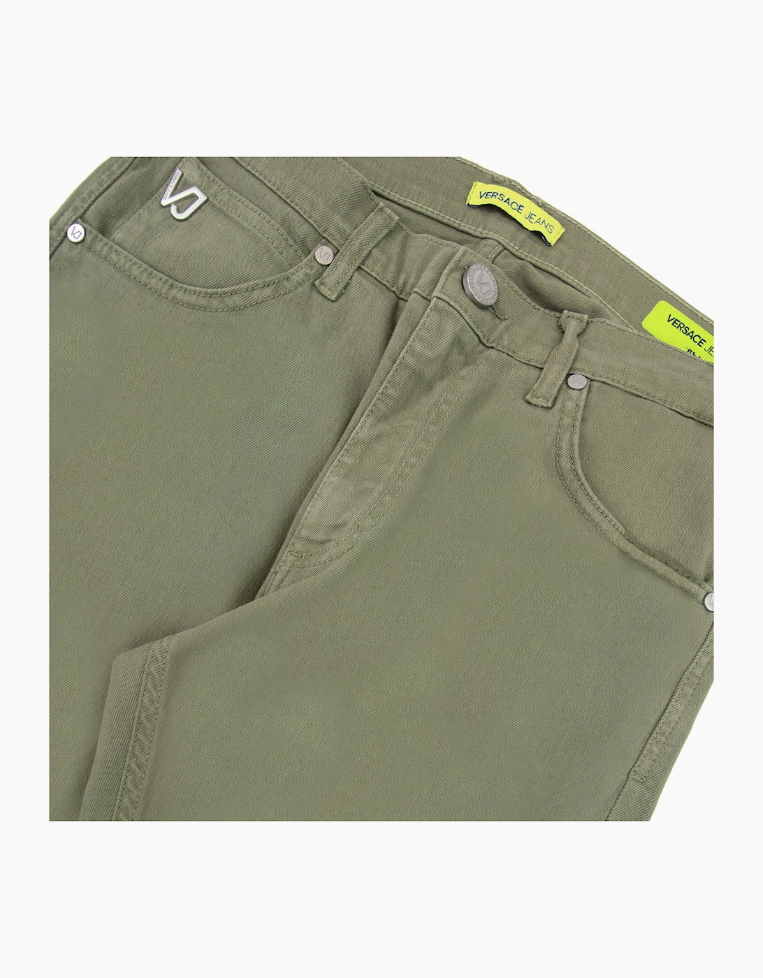 Versace Jeans Vj 5 Pocket Stretch Slim Fit Jean Khaki