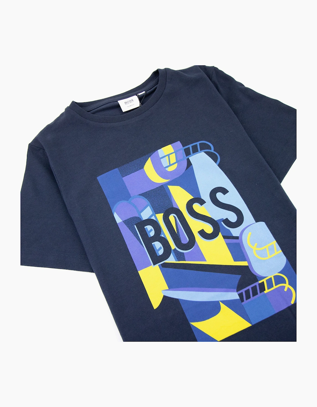 Hugo Boss Kids Cargo Short Sleeve T Shirt Navy