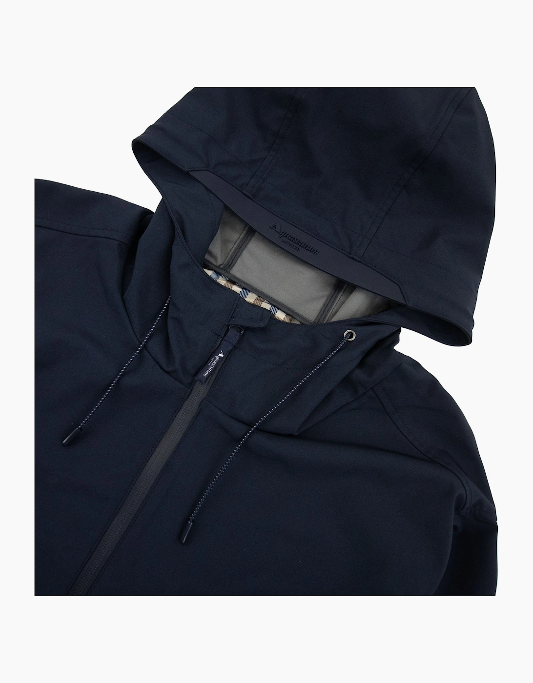 Aquascutum Shell Hybrid Hooded Jacket Navy 11