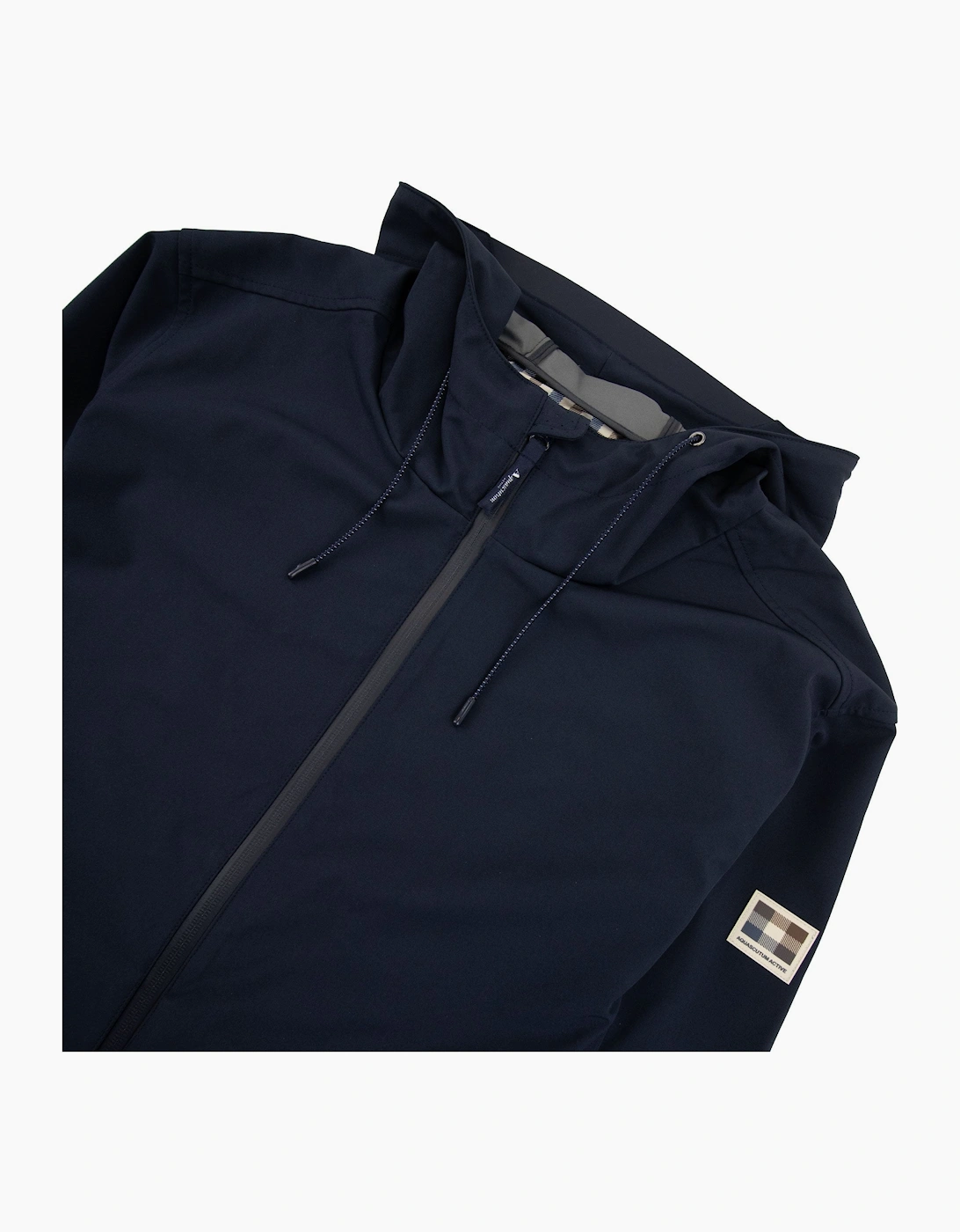 Aquascutum Shell Hybrid Hooded Jacket Navy 11