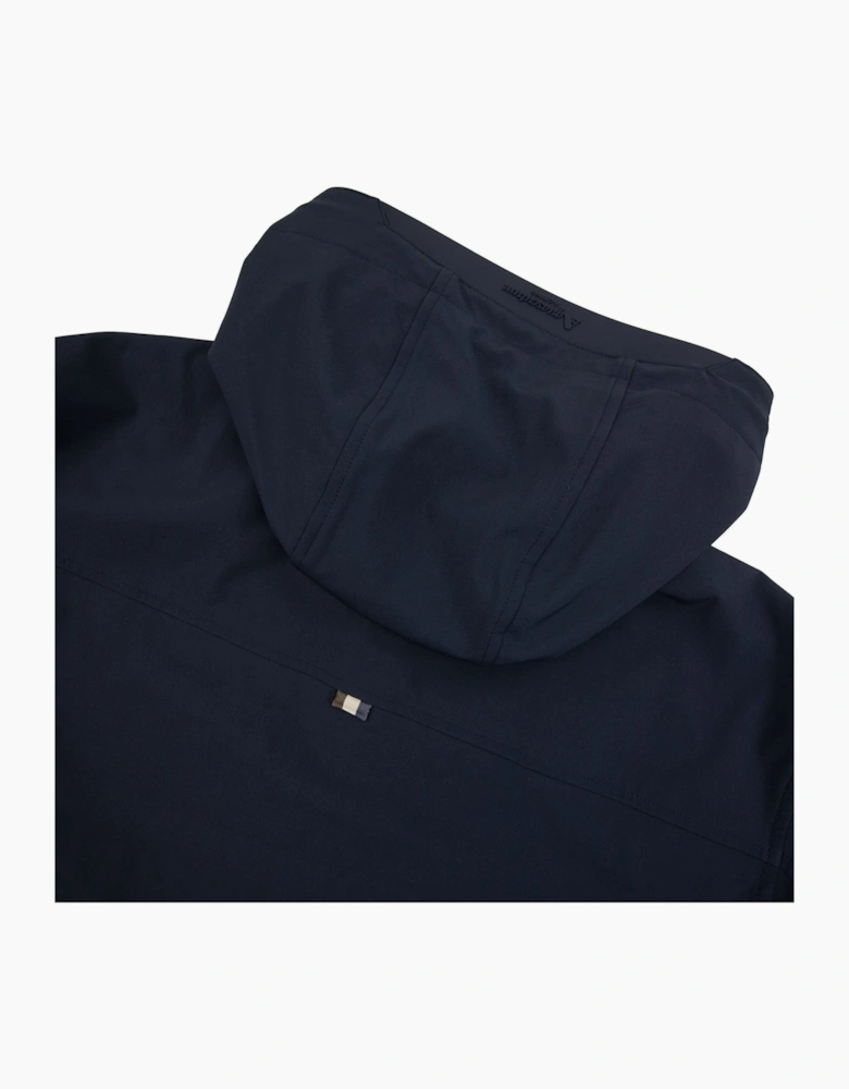 Aquascutum Shell Hybrid Hooded Jacket Navy 11
