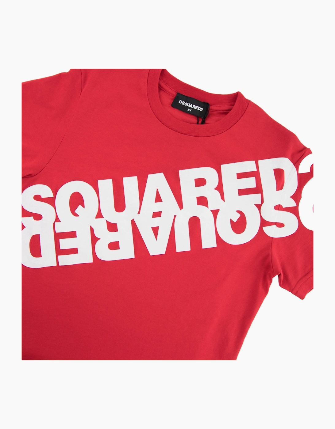 Dsquared2 Kids Mirrored Logo T-shirt Red