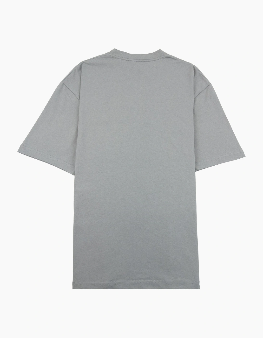 Balenciaga Bb Embroidered Chest Logo T-shirt Grey