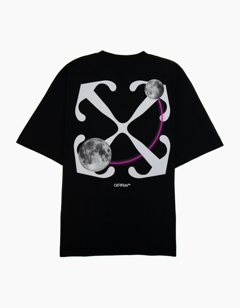 Off White Dbl Moon Arrow Skate S/s T Shirt Black/white