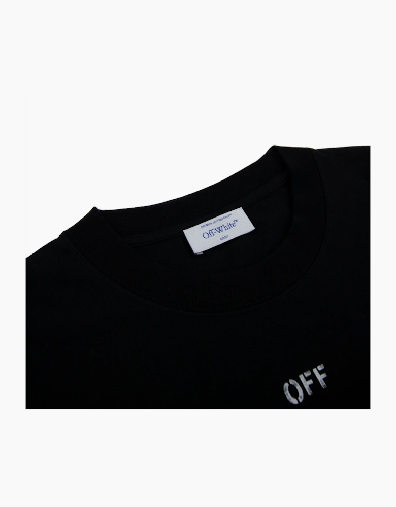 Off White Dbl Moon Arrow Skate S/s T Shirt Black/white