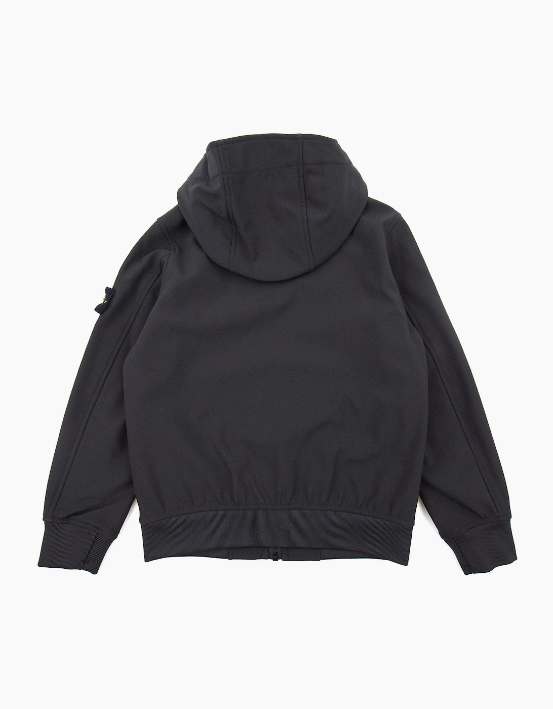 Stone Island Junior Q0130 E.dye Technology Soft Shell R Jacket Black V0029