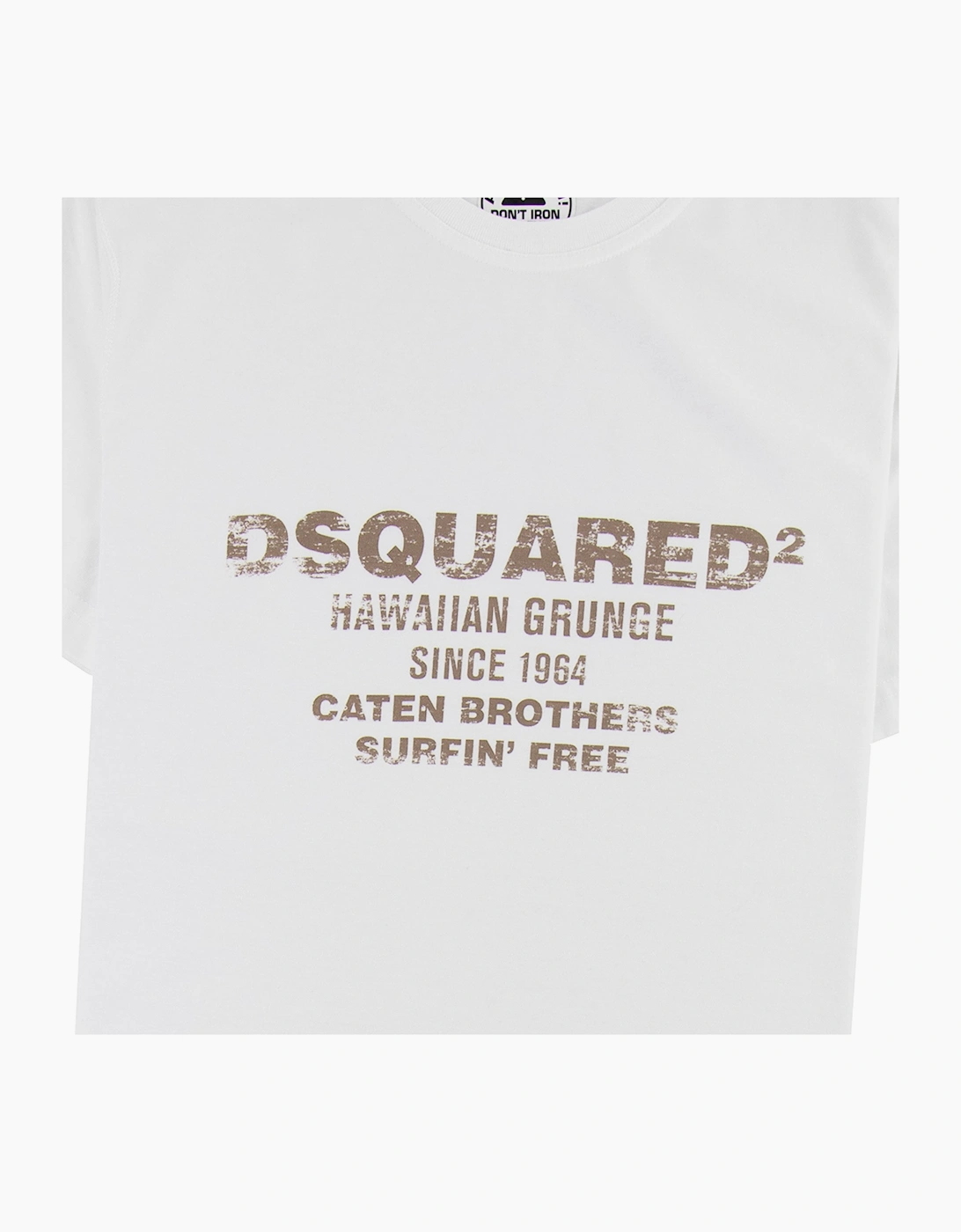 Dsquared2 Hawiian Grunge T-shirt White